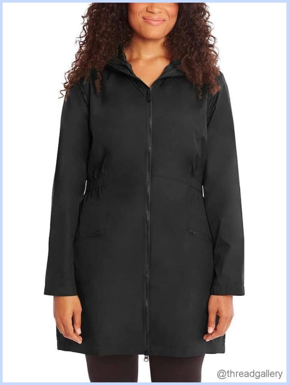 Quilted Lightweight Hooded Jacket Long Sleeve Regular Fit Windbreaker